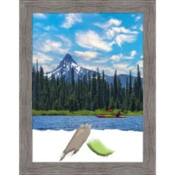 Amanti Art Pinstripe Plank Grey Narrow Picture Frame -Home Improvement Store GUEST 3c48f456 ffab 4b75 81d3 8697d5b9801d