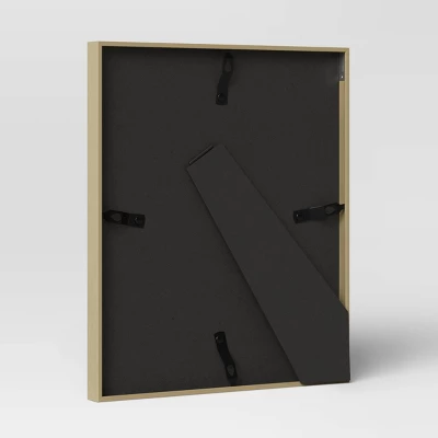 10.4" X 12.4" Matted To 8" X 10" Thin Metal Tabletop Frame Brass - Project 62™ 3 10.4" X 12.4" Matted To 8" X 10" Thin Metal Tabletop Frame Brass - Project 62™ - Image 3