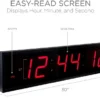 Ivation Large Digital Wall Clock, 24-Inch Big LED Display