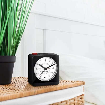 Marathon Analog Classic Sleek & Stylish Desk Alarm Clock With Auto Ambient Night Light 2 Marathon Analog Classic Sleek & Stylish Desk Alarm Clock With Auto Ambient Night Light - Image 2