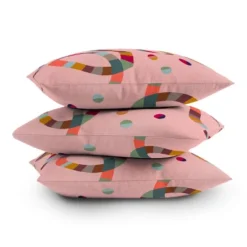 16"x16" Amber Young Striped Noods Square Throw Pillow Pink - Deny Designs 5 16"x16" Amber Young Striped Noods Square Throw Pillow Pink - Deny Designs -Home Improvement Store GUEST 409d7b33 3c08 4fb7 b675 62ba4d3e8482