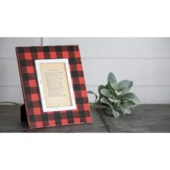 Buffalo Plaid 4x6 Inch Wood Decorative Picture Frame - Foreside Home & Garden -Home Improvement Store GUEST 427ff549 4fc9 495a b335 3597b6a10c81