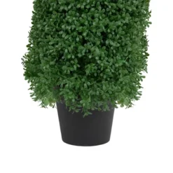 Northlight 30" Artificial Boxwood Cone Topiary Tree With Round Pot, Unlit -Home Improvement Store GUEST 42fc7823 6717 4c3b 96f7 25eb6f92a4fe
