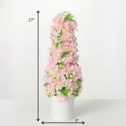 Sullivans Artificial Pink Blossom Cone Tree 27"H Pink Flowers 5 Sullivans Artificial Pink Blossom Cone Tree 27"H Pink Flowers -Home Improvement Store GUEST 437ce44e 319a 4830 ab6c faa9edc8c8dc