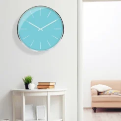 20" Simplistic Wall Clock Blue/Silver - Stonebriar Collection 9 20" Simplistic Wall Clock Blue/Silver - Stonebriar Collection -Home Improvement Store GUEST 43e6f767 b424 4c59 a069 96e663df536e