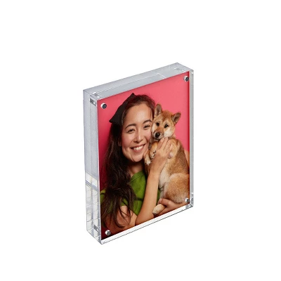 Azar Displays Clear Acrylic Magnetic Photo Frame Block 5" X 7" Vertical/Horizontal 1 Azar Displays Clear Acrylic Magnetic Photo Frame Block 5" X 7" Vertical/Horizontal