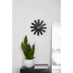 Ribbon Wood Wall Clock Black - Umbra -Home Improvement Store GUEST 45f99c0d b7a6 42ec a280 d1fe95fb02b2