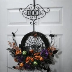 National Tree Company 17" Halloween “BOO" Wreath Hanger