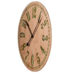 Alder Wall Clock With Colored Gel Inlay Numbers And Dial - StyleCraft