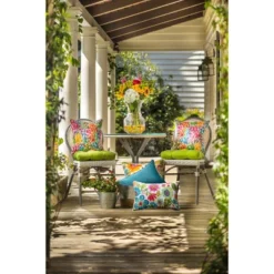 2pc Outdoor/Indoor Rectangular Throw Pillow Set Tory Caribe Green - Pillow Perfect -Home Improvement Store GUEST 4aa1c058 694c 4f02 8082 bb6b106d36ca