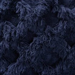 Asuka Handwoven Cotton Fringe Pouf Ottoman Navy - Baxton Studio -Home Improvement Store GUEST 4b028e7a 29b3 45b2 a00f d8fae84131b0