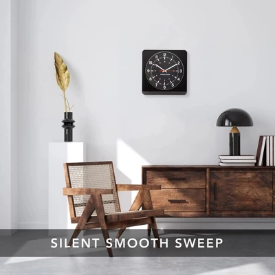 Marathon Large 12" Analog Elegant & Classic Wall Clock With Auto Nightlight & Silent Sweep 4 Marathon Large 12" Analog Elegant & Classic Wall Clock With Auto Nightlight & Silent Sweep - Image 4