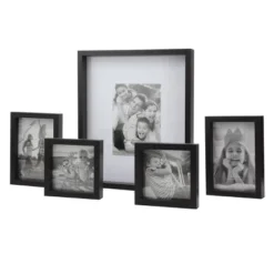 5pc Nesting Frame Set Black - Stonebriar Collection