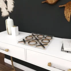 12" Modern Acrylic And Iron Tic Tac Toe Set - Olivia & May 26 12" Modern Acrylic And Iron Tic Tac Toe Set - Olivia & May -Home Improvement Store GUEST 4d16ef0e 36db 4c3f 9793 76c3d6e4b4ce