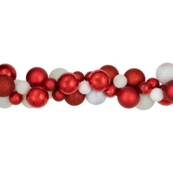 Northlight 6' Red And White 3-Finish Shatterproof Ball Christmas Garland -Home Improvement Store GUEST 4d18fb18 69ab 41c3 bba5 3f34e1d0885d