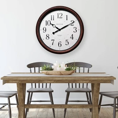 20" Woodgrain Finish Wall Clock - Westclox 1 20" Woodgrain Finish Wall Clock - Westclox