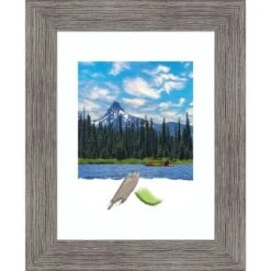 Amanti Art Pinstripe Plank Grey Narrow Picture Frame -Home Improvement Store GUEST 5020d8b0 e23f 44fa be82 9a8ac2885305