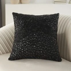 Mina Victory Luminescence Fully Beaded Indoor Throw Pillow -Home Improvement Store GUEST 558c3b4e 2fdc 4841 b020 ad08439e213c