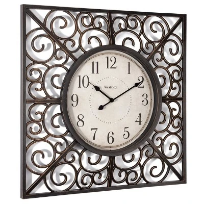 20" Wall Clock With Open Case Frame - Westclox 4 20" Wall Clock With Open Case Frame - Westclox - Image 4