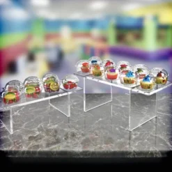 Azar Displays Clear Acrylic 22"W X 10"D X 3"H 1/2" Thick Deluxe Riser W/ Bumpers -Home Improvement Store GUEST 565a134d c3f9 4639 aa16 ff5c874eefc2