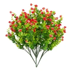 Bright Creations 6 Bundles Red Artificial Flowers With 2 Cone Vases, Faux Fake Plant For Cemetery, Outdoor Decor (8.6 X 13 In) -Home Improvement Store GUEST 56a8a4e5 be7c 437e 8a07 882199ec9924