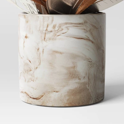 Artificial Plant Small Gold Leaf Arrangement - Threshold™ 3 Artificial Plant Small Gold Leaf Arrangement - Threshold™ - Image 3