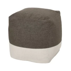 Tattnall Contemporary Two-Tone Fabric Cube Pouf - Christopher Knight Home 23 Tattnall Contemporary Two-Tone Fabric Cube Pouf - Christopher Knight Home -Home Improvement Store GUEST 5b61f176 f948 458b ae81 9bd6285a5198