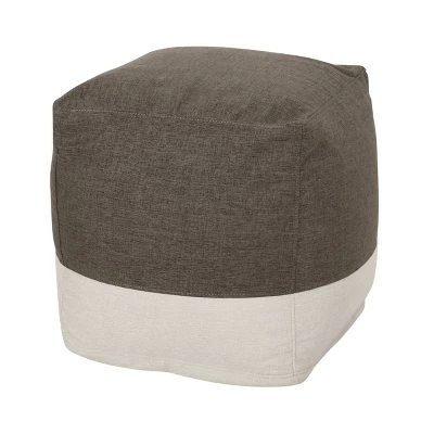 Tattnall Contemporary Two-Tone Fabric Cube Pouf - Christopher Knight Home 12 Tattnall Contemporary Two-Tone Fabric Cube Pouf - Christopher Knight Home - Image 12