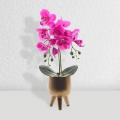 Forever Leaf Artificial Purple Orchid Plant For Decoration In Vase, Indoor Artificial Plant For Home Decor -Home Improvement Store GUEST 5e52eb20 74fd 408c 80c4 a17e1ae3a473
