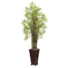 Nearly Natural 5.5-ft Grass Bamboo Plant W/Decorative Planter