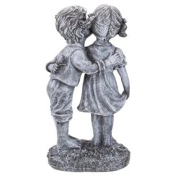 Northlight 12.5" Peck On The Cheek Outdoor Garden Statue -Home Improvement Store GUEST 5f8b9647 52ea 4ae5 80b8 7fb016d9bbab