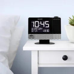 Projection With Usb Charge Table Clock Black - Sharp -Home Improvement Store GUEST 5f9691aa 0dfd 4ca2 9932 ab75de58bf08