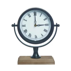 Transpac Metal 12.01" Multicolored Everyday Weathered Clock