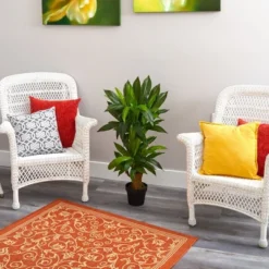 Nearly Natural 3-ft Corn Stalk Dracaena Artificial Plant (Real Touch) -Home Improvement Store GUEST 63b97b14 3104 4733 90ed ddaf2aa08dea