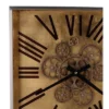 16" Altus Square Classic Face Wall Clock Gold - A&B Home