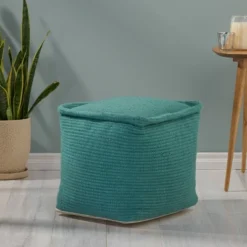 Cadence Boho Yarn Pouf - Christopher Knight Home