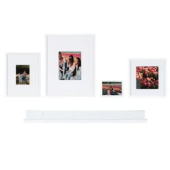 5pc Gallery Frame/Shelf Box Set White - Kate & Laurel All Things Decor -Home Improvement Store GUEST 6843502b ffd8 4033 9e92 233e70d9bb6c