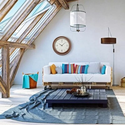 Seiko 22" Noa Wide Frame Wall Clock 1 Seiko 22" Noa Wide Frame Wall Clock