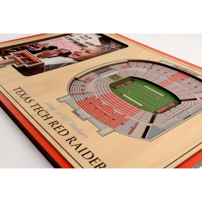 4" X 6" NCAA Texas Tech Red Raiders 3D StadiumViews Picture Frame 2 4" X 6" NCAA Texas Tech Red Raiders 3D StadiumViews Picture Frame - Image 2