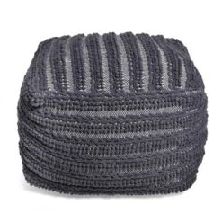 Square Brady Boho Handcrafted Large Fabric Pouf - Christopher Knight Home -Home Improvement Store GUEST 6b09b4ad 93fb 451a ad4b b07e163ae226