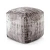 Hazel Square Pouf Gray - Steve Silver Co.