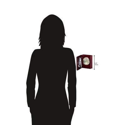 Howard Miller 645497 Howard Miller Portrait Book Tabletop Clock 645497 Rosewood 3 Howard Miller 645497 Howard Miller Portrait Book Tabletop Clock 645497 Rosewood - Image 3