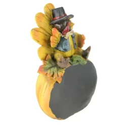 Northlight 8.25” Autumn Harvest Thanksgiving Turkey Chalkboard Decorative Table Top Figurine