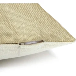 Farmlyn Creek Set Of 4 Farmhouse Decorative Throw Pillow Covers Cushion Case Protector, Standard Size 18 X 18 Square, Ivory -Home Improvement Store GUEST 6ed9d912 512f 4720 8e8e 256bf5719dee