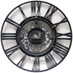 15" Bronze Roman Gear Wall Clock - Infinity Instruments