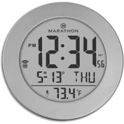 Marathon Round Atomic Alarm Clock With Push-Button Backlight, Indoor Temperature & 8 Time Zones 13 Marathon Round Atomic Alarm Clock With Push-Button Backlight, Indoor Temperature & 8 Time Zones -Home Improvement Store GUEST 703f63b8 b287 457c bcf5 5e64738b6e49