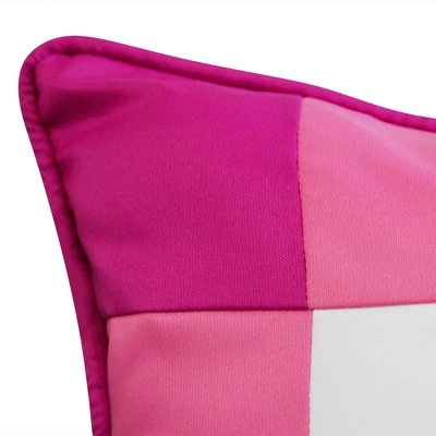 20"x20" Oversize Gingham Decorative Patio Square Throw Pillow - Edie@Home 3 20"x20" Oversize Gingham Decorative Patio Square Throw Pillow - Edie@Home - Image 3