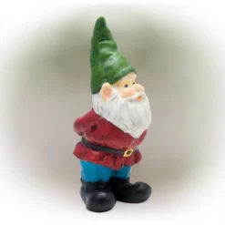 11" Polyresin Bearded Garden Gnome Statue With Hat Green - Alpine Corporation -Home Improvement Store GUEST 7114416c f87c 4ded b19e 635a113d250e