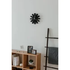 Ribbon Wood Wall Clock Black - Umbra -Home Improvement Store GUEST 762f0327 2596 454a 9c75 d34643b459ec