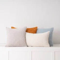 14"x24" Oversized Geometric Chenille Woven Jacquard Reversible Lumbar Throw Pillow White - Evergrace -Home Improvement Store GUEST 77c989f5 e0aa 4f77 ae3f a94018c594a2